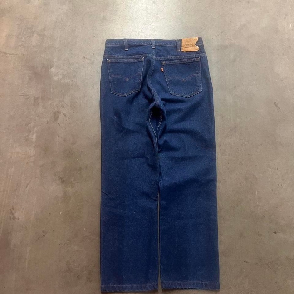 Vintage 80s Levi's 519 orange tab rare‎ dark wash jeans